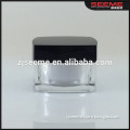 acrylic face care jars classical square cosmetic container clear plastic face cream containers
